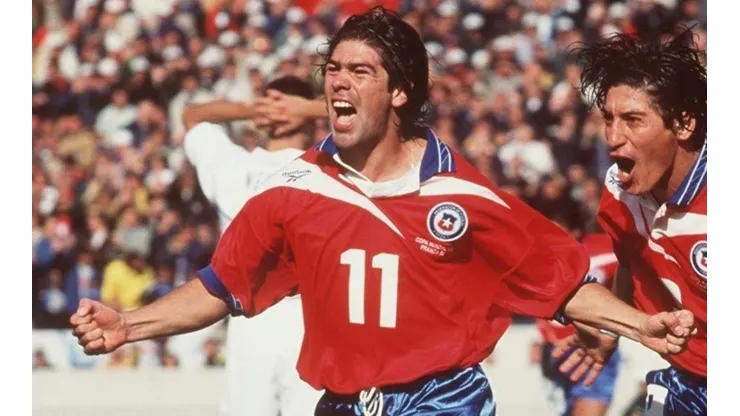 Marcelo Salas con la cara llena de gol. Matador vivió una jornada consagratoria hace 22 años