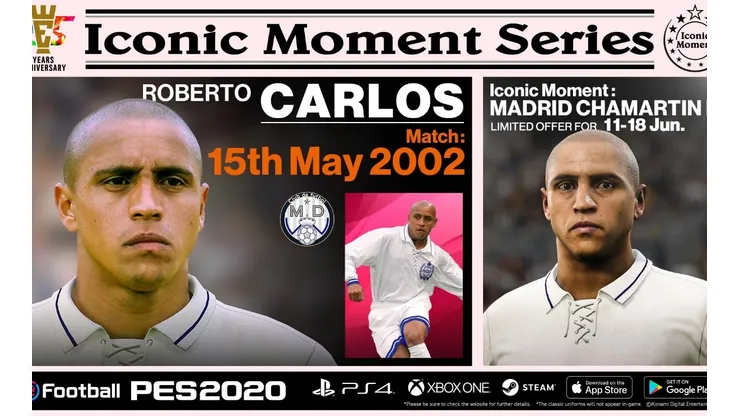 Leyendas del Real Madrid en los Iconic Moment de PES 2020