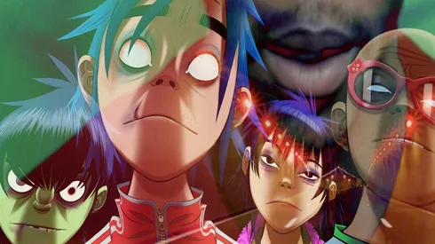 2D, Noodle, Murdoc y Russel, los integrantes de Gorillaz.