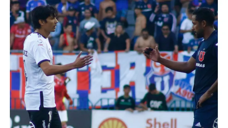 Matías Fernández y Jean Beausejour se saludan en la final de Copa Chile