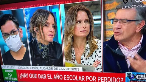 Las animadores y Joaquín Lavín compartieron sin mascarillas en el set de "Mucho Gusto".