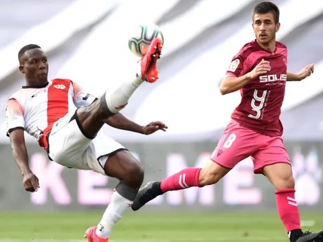 Rayo Vallecano vence al Albacete en el regreso del fútbol en España