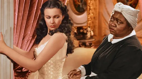 "Mammy" al servicio de la caprichosa Scarlett O'Hara en "Lo que el viento se llevó".