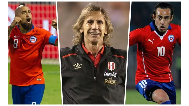 Gareca tuvo solo palabras de elogios para Vidal, Valdivia y Rueda.