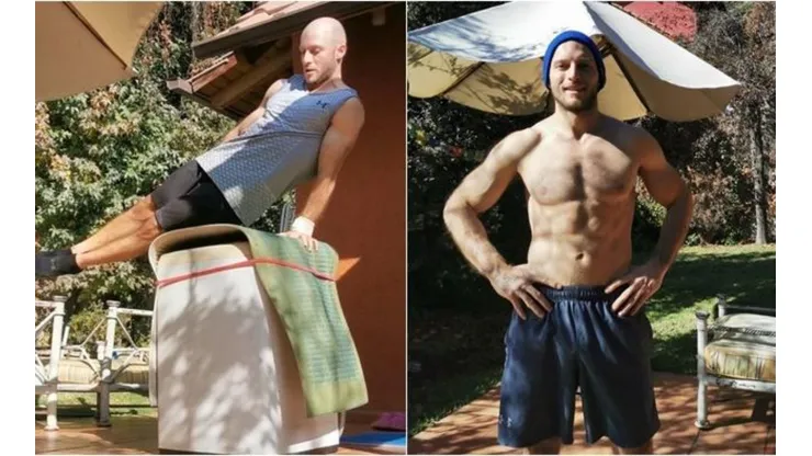 Juan Raffo es seleccionado chileno de gimnasia y estudiante de séptimo año de medicina, y se las ha ingeniado para entrenar durante la cuarentena