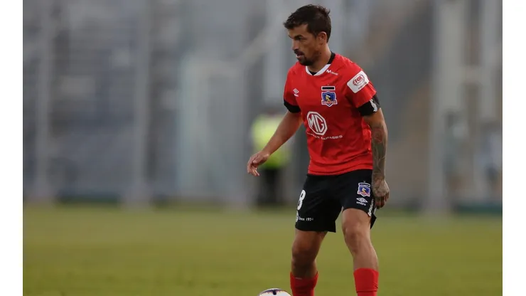 Gabriel Costa en el amistoso ante Godoy Cruz