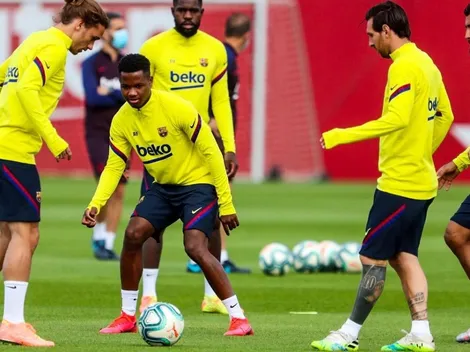 Messi aclara dudas con tremendo pase en última práctica del Barça