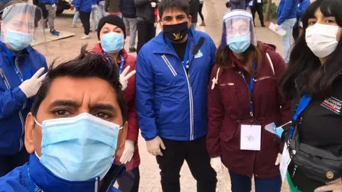 Francisco Rojas en las calles de Santiago