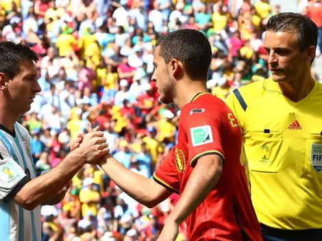 Leyenda argentina se la juega: "Hazard está al mismo nivel de Lionel Messi"