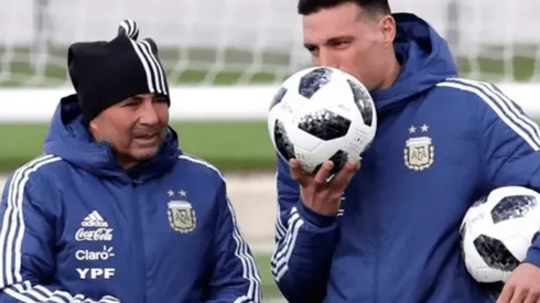 Scaloni fue ayudante de Sampaoli en Rusia 2018
