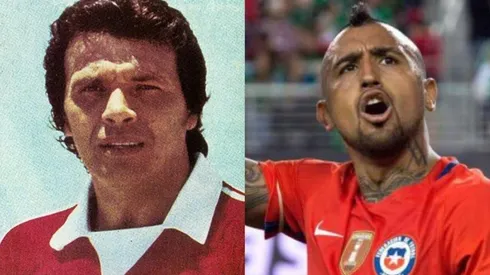 Elías Figueroa y Arturo Vidal, dos referentes del fútbol chileno