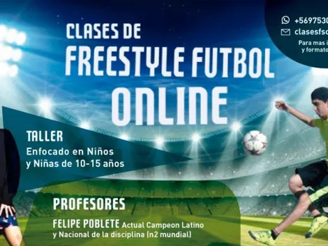 ¡Notable! Freestylers enseñan fútbol freestyle a niños de forma online