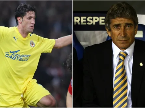 Joan Capdevila le rinde pleitesías a Manuel Pellegrini en Villarreal