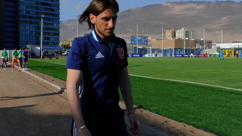 Sebastián Beccacece cuando estaba en la banca de Universidad de Chile
