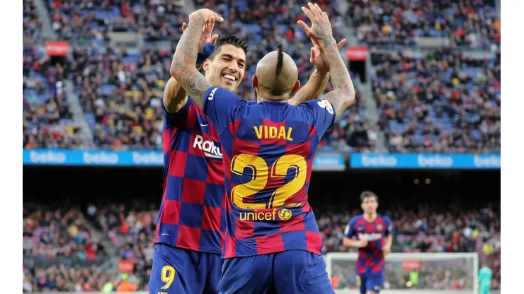 Suárez y Vidal en el Barcelona.