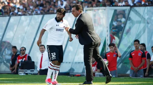 Nicolás Maturana en Colo Colo junto a Pablo Guede