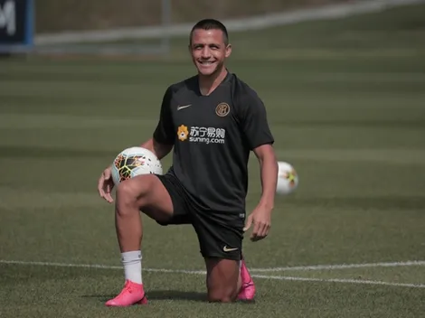 ¿Gesto antirracista? Alexis Sánchez deja su huella en el Inter