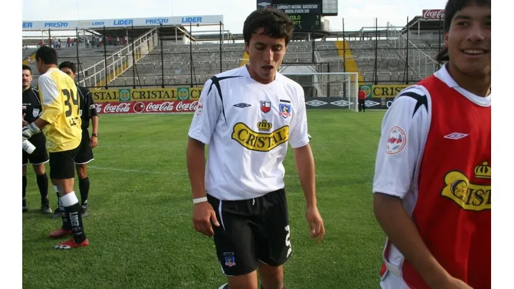Luis Larry Valenzuela en sus inicios en Colo Colo