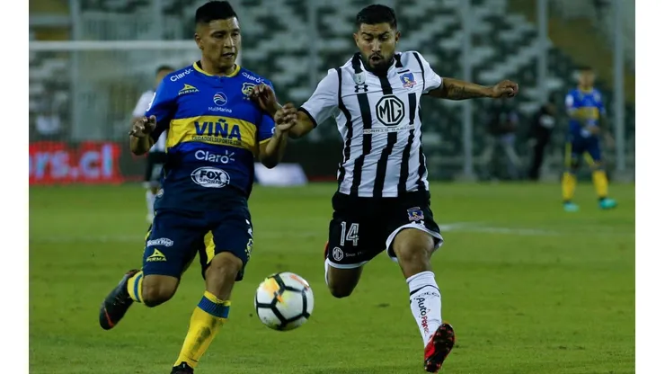 Nicolás Maturana en Colo Colo vs Everton de Viña del Mar