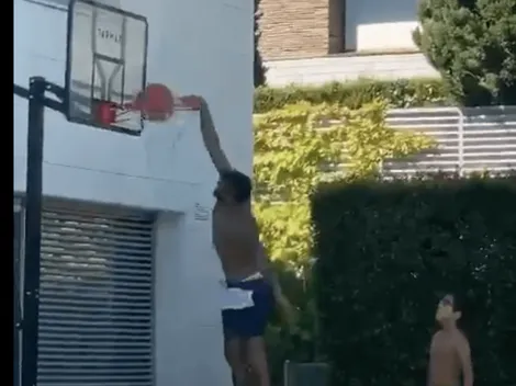 A lo Michael Jordan: Arturo Vidal sube tremenda clavada a Instagram