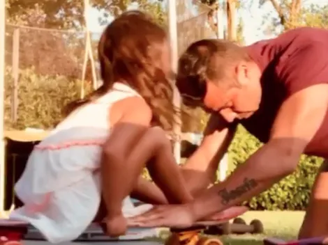 Video: El tierno entrenamiento de Claudio Bravo junto a su hija