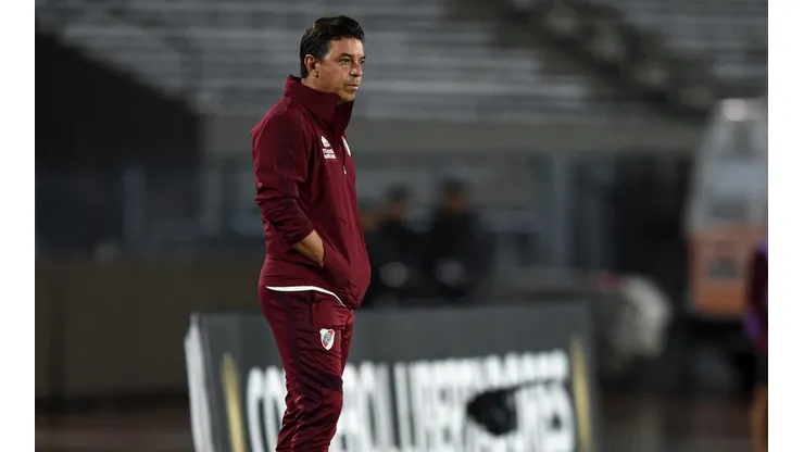 Marcelo Gallardo en la banca de River Plate