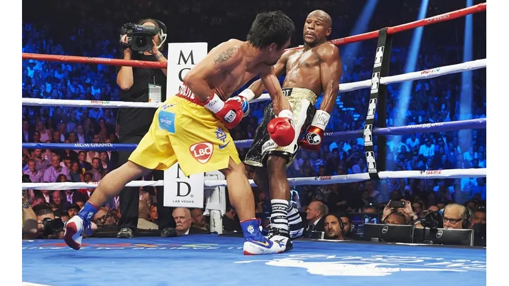 Pacquiao ante Mayweather en 2015.
