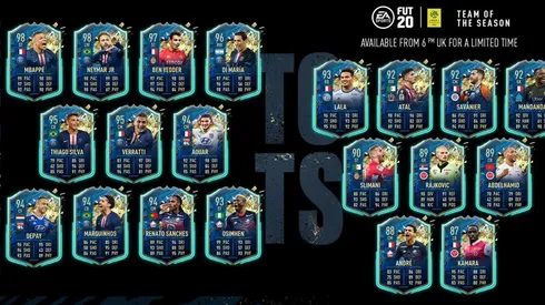 Equipo de la temporada "hasta el momento" de la liga de Francia