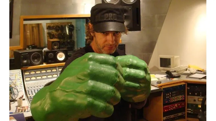 Gustavo Cerati en los estudios Stratosphere Sound New York, Estados Unidos, para la grabación de "Fuerza Natural".