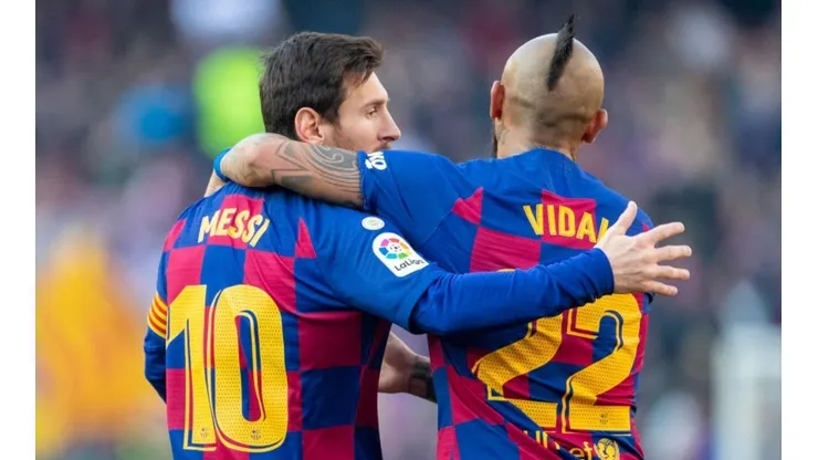 Lionel Messi con Arturo Vidal se llevan muy bien en Barcelona