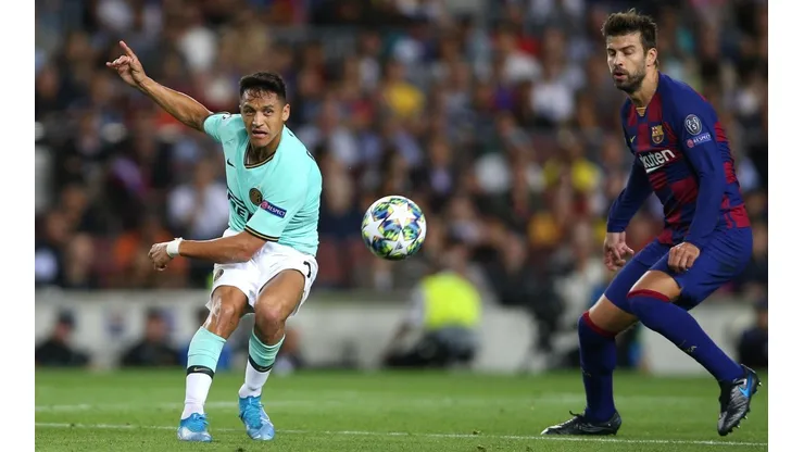 Alexis Sánchez vs Barcelona en Champions League