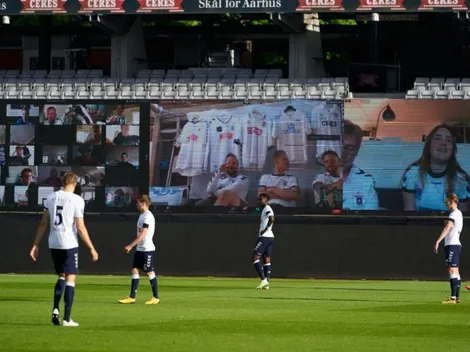 Club danés permite a sus hinchas "estar en la cancha" gracias a Zoom