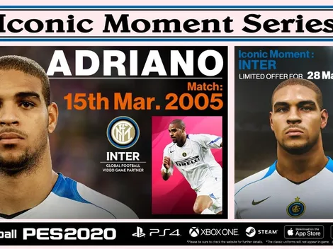 Iconic Moment del Inter en PES 2020 con Adriano de 93