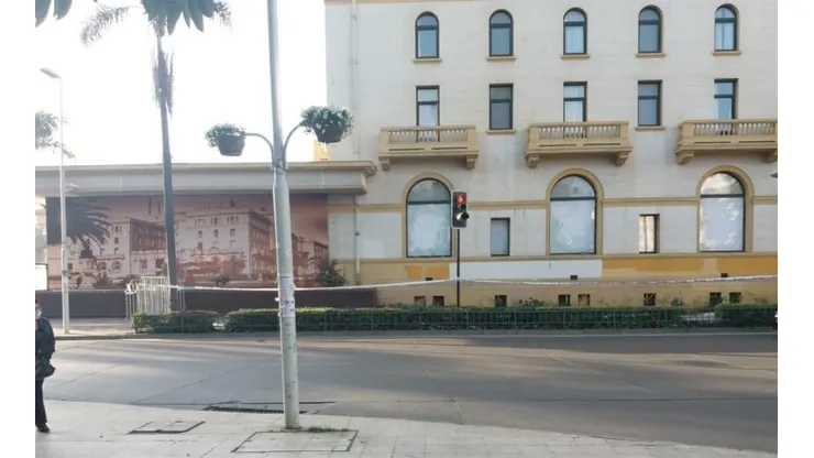 La calle fue cerrada.