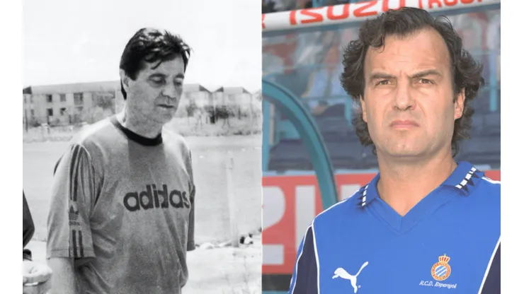 Mirko Jozic en su época en Colo Colo y un joven Marcelo Bielsa en el Espanyol