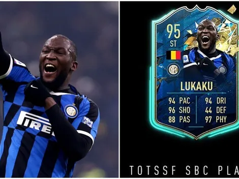 Lukaku recibio su propia carta TOTSSF de Ultimate Team en FIFA 20