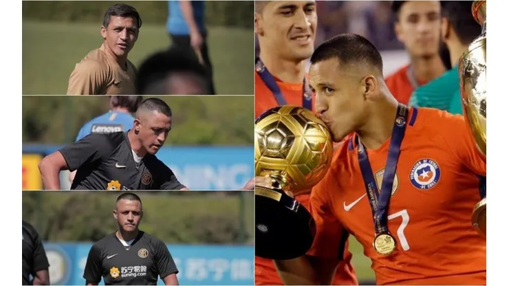 Alexis Sánchez y su nuevo look.