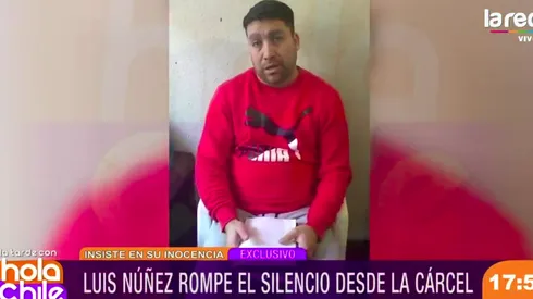 Lucho Pato hablando desde la cárcel.