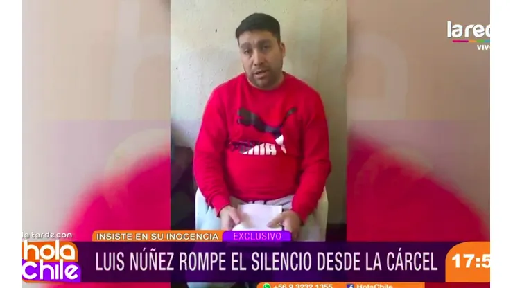 Lucho Pato hablando desde la cárcel.