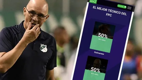 Alfredo Arias en la banca de Deportivo Cali