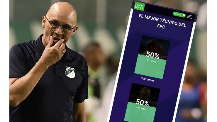 Alfredo Arias en la banca de Deportivo Cali