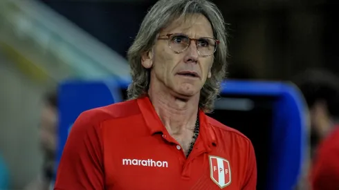 Ricardo Gareca en la banca de Perú en la última Copa América Brasil 2019