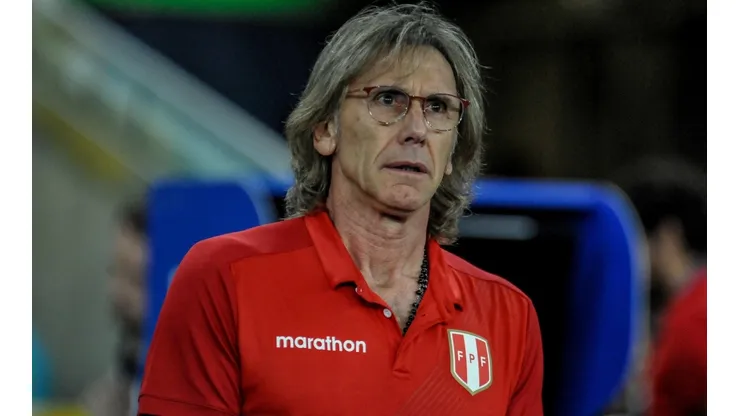 Ricardo Gareca en la banca de Perú en la última Copa América Brasil 2019