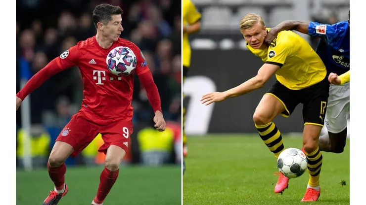 Robert Lewandowski y Erling Haaland se llevan todas las miradas para el duelo entre Bayern Múnich y Borussia Dortmund
