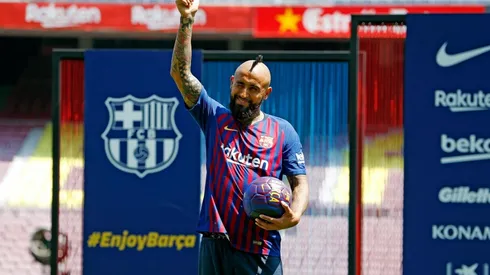 Las primeras horas de Vidal en el Barça