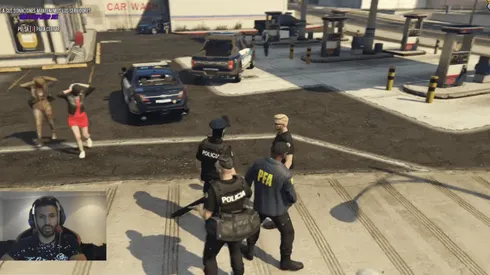 Agüero juega GTA V en Twitch