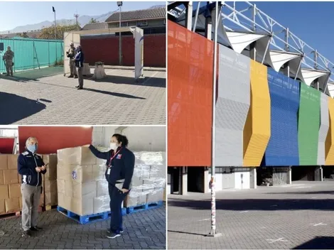 Audax Italiano transforma el Estadio Bicentenario en centro de acopio para el plan Alimentos para Chile