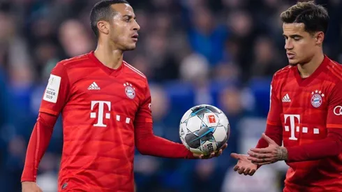 Thiago Alcántara y Philippe Coutinho no estarán este martes en Dortmund