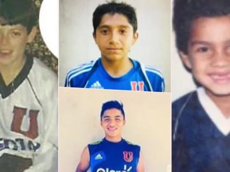 Las mejores fotos de los jugadores que siguen a la U desde pequeños