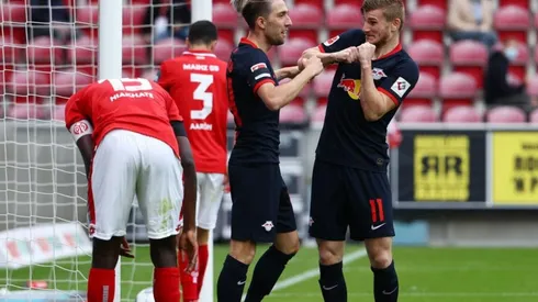 Timo Werner con RB Leipzig le hizo tres goles a Mainz por la Bundesliga